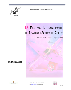 Portada del documento Memoria edición IX (Año 2008).pdf